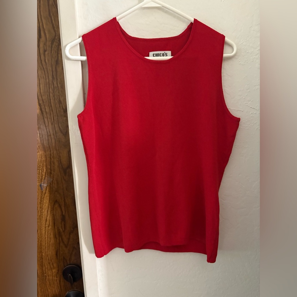 Chico's Bold Red Tank Top